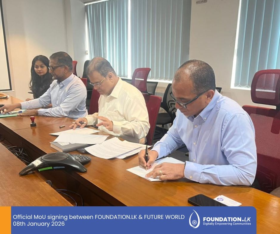 Foundation.lk and Futureworld Partnership